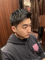 プラウド(PROUD)&nbsp;ビジネスショート　アップバング　ツーブロック　田町　理容室