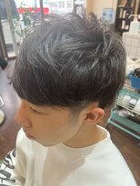 ラフ(RaF*) 長めマッシュショートビジネスカジュアル清潔感ダークグレージュ