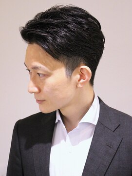 ポルテオムプレス(PORTE HOMME PRES) 爽やかビジネスツーブロックショートアップバング