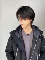 【ステップボーンカット】メンズセンターパート