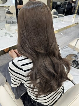 シェノン サントル(CHAINON CENTRE) レイヤーカット/ウェットヘア/オリーブベージュ/デザインカラー