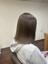 ベビーモード 茶屋町店 寒色ベージュボブ