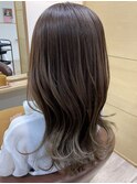ミディアム巻き髪