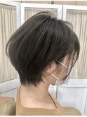 【コトノハ】大人可愛い20代30代40代　涼しげヘア　丸みショート