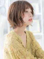 モッズヘア 越谷(mod's hair)&nbsp;★暖色系カラーくびれヘア小顔フェザーショートボブ30代40代★10