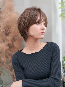 ギークス(GEEKS) 【GEEKS渋谷】ナチュラルショートウルフ/30代40代/小顔/冬カラー