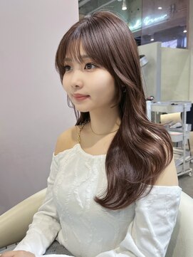 グロー 大宮(GLROW) □ 韓国大宮顔周りレイヤーカットハッシュカット前髪ワンホン