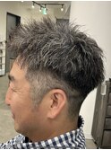 スパイキーショート/ジェットモヒカン/ショートバング/men's