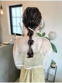 編みおろし＊ #ヘアアレンジ#ヘアセット#編みおろし