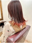 エンドカラー☆裾カラー☆ポイントブリーチ　10代20代30代人気◎