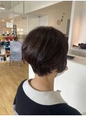 【福岡新宮】大人ショート×艶出しトレンドカラー50代60代