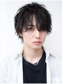 ソフトツーブロック/刈り上げ/センターパート/ツイスト/ビジネス