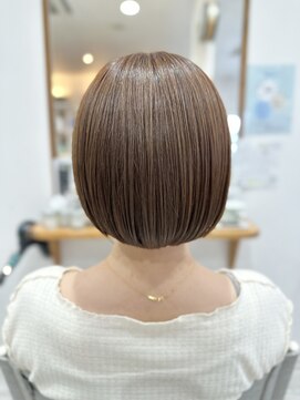 エルフ(elf) ボブ/切りっぱなしボブ/グレージュ/ブリーチなし/by釼持竜也