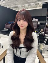 ハピネス クローバー 学園前店(Happiness CLOVER)&nbsp;カシスレッドカラー　くびれ巻き　韓国レイヤー