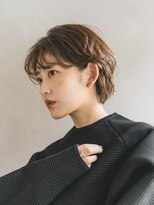 ガーデンヨコハマエスト(GARDEN YOKOHAMA est)&nbsp;ショート　ショートボブ　ハンサムショート　前髪　暗めカラー