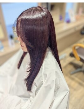 ヘアーズファイン(hair's fine) 大人美人◎ブリーチなしレイヤーピンクバイオレット