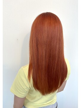 フレイムス ヘアアンドリラックス 大宮東口店(Frames) ケアブリーチ×オレンジカラー