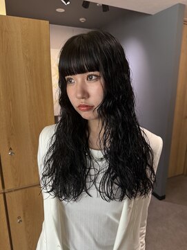 ノラ ギンザ(NORA GINZA) ドライパーマゆるめパーマウルフパーマミディアムパーマ銀座暗髪