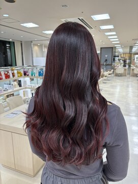 ケンジ 平塚ラスカ店(KENJE) チェリーレッド/ダークブルー/デジタルパーマ/平塚駅
