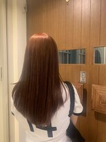 お～るうぇいず(always)&nbsp;ケアブリーチ大人可愛いピンクオレンジカラー韓国風レイヤー20代