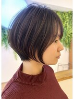 ビューイースト 亀戸 錦糸町(VIEW EAST)&nbsp;顔型別ヘアスタイル/似合わせ診断/ショートボブ/白髪ぼかし