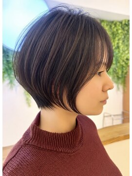 ビューイースト 亀戸 錦糸町(VIEW EAST) 顔型別ヘアスタイル/似合わせ診断/ショートボブ/白髪ぼかし