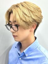 セプト 博多(SEPT.) イエローベージュ ブリーチカラー マッシュ 韓国風 20代
