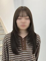 シア 春日部店(SHEER) ざくざくレイヤー×オリーブベージュ【春日部】