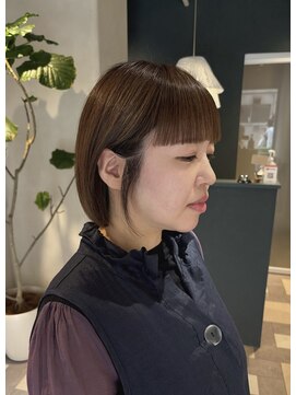 ルウ 押上(rue) 〈押上 半個室〉やわらかブラウン×ミニボブ