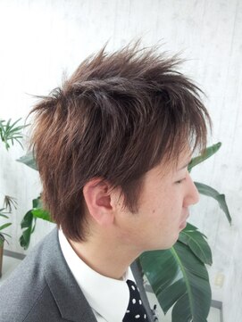 メンズアートヘアー ブーム(MEN'S ART HAIR BOOM) ２ブロックショート(フォーマルアレンジ)