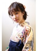 卒業式　編み込みヘアアレンジ  1