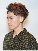 パーマ×アップバング