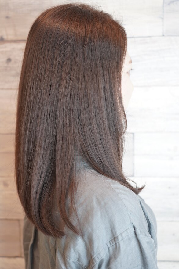 清楚系】秋色シナモンベージュ美髪カラー：L041482646