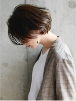 シェノン(hair make CHAINON) 伸びかけミニボブ×えり足刈上げ