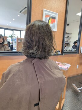 ヘアーサロン デペント(HAIR SALON Depend) エメラルド　グレーアッシュカラー
