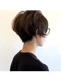 大人ショート×グレージュ♪