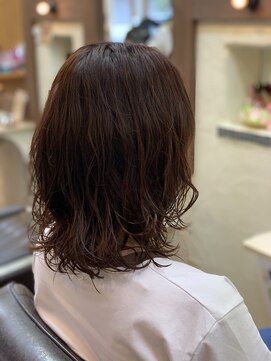 ヘアーグリーングラスイトウ(HAIR Green Grass ITO) ゆるめパーマ+カット
