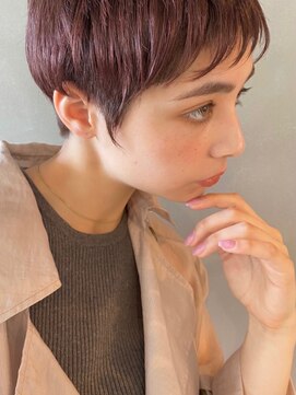 パーク(PARK) 【PARK】マニッシュショート×ピンクベージュ