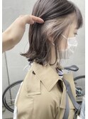 【堀惠洋平】インナーカラー　グレージュ　ベージュ　ミディアム