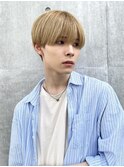 韓国ミルクティーベージュおしゃれショートナチュラルマッシュ