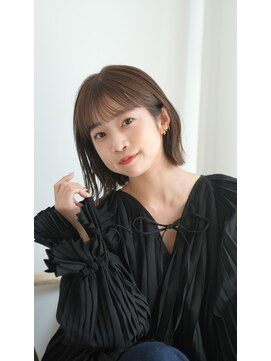 ガーデン ジングウマエ(GARDEN jingumae) 切っぱなしボブ/レイヤーボブ/ショコラブラウン/前髪パーマ/美髪