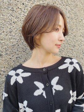 ネオリーブ アンド 渋谷店(Neolive &) イメチェン/ホワイトブロンド/外ハネボブ/美髪/ワイドバング