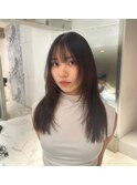 顔周りからつくるレイヤースタイル【髪質改善ストレート】