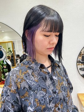 サーカス 町田(circus) イヤリングカラー+外ハネボブ