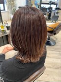 外ハネボブ　艶感　30代40代　ベージュ　TOKIOトリートメント