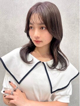 エジョン 三鷹店(Aejon) #バレイヤージュ#グレージュカラー#ボブウルフ#ココアベージュ