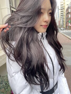 ノラギンザユー(NORA GINZA/U) レイヤーカット顔まわりカットロングヘア巻き髪ハイレイヤー