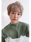 20代・30代・40代大人可愛い☆小顔ベリーショートベージュ