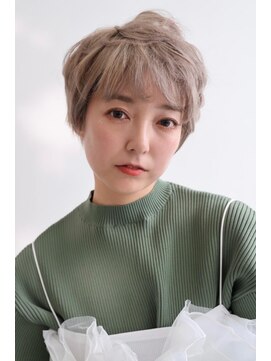 ヘアーメイクパウダー 天王寺寺田町店(Hair make powder) 20代・30代・40代大人可愛い☆小顔ベリーショートベージュ