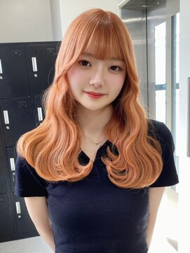 ベレーザシェルト(Beleza scelto) 10040秋色オレンジベージュレイヤーパーマウルフロングレイヤー